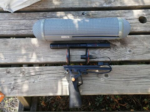 Sennheiser MKH 60 P48 avec sa suspension Rycote et sa bonnet 1500 Aiguilhe (43)