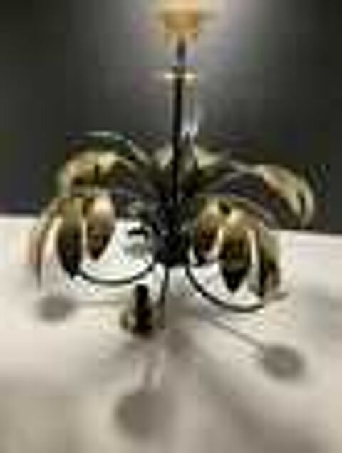 Lustre salon motif feuillage Dcoration
