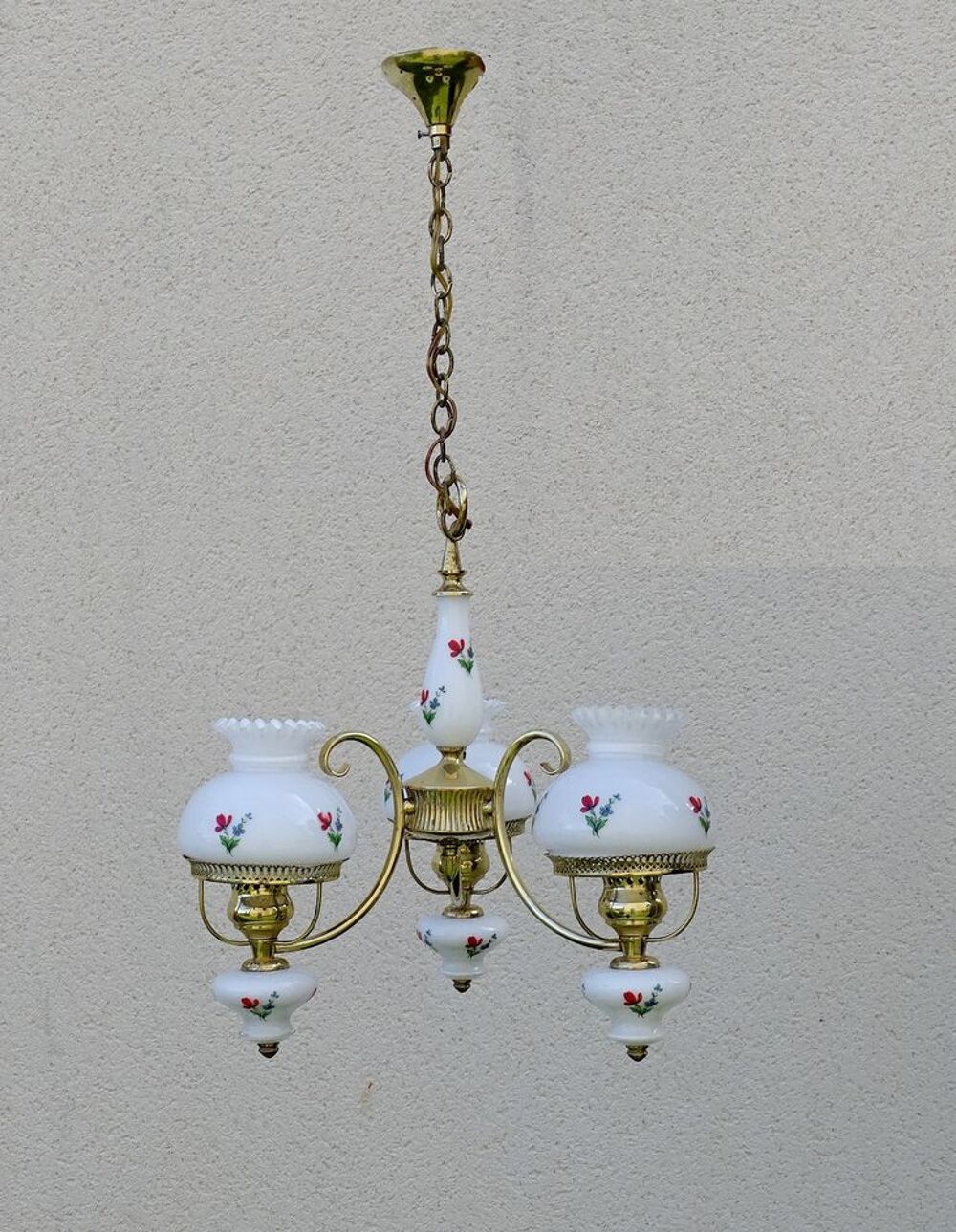 Lustre Suspension vintage d&eacute;cor floral Décoration