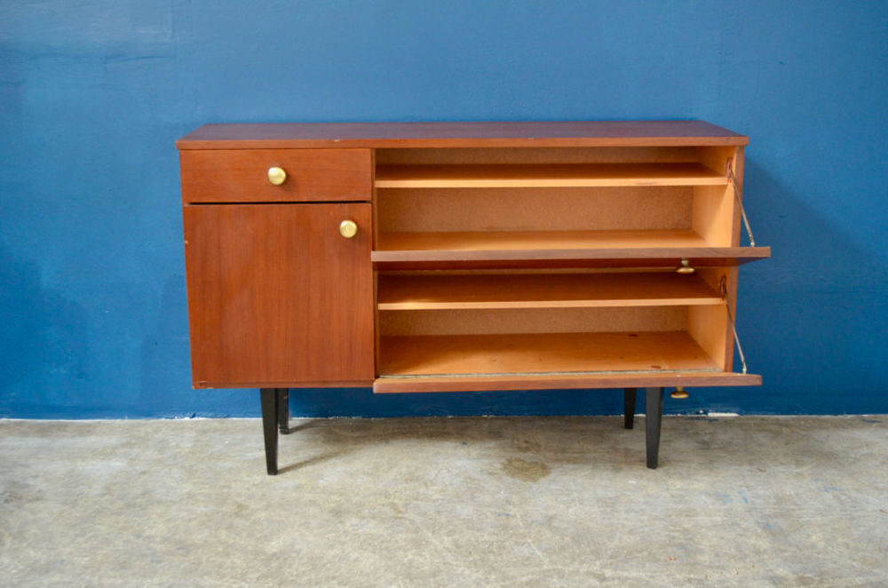 Petite enfilade vintage scandinave ancienne meuble t&eacute;l&eacute; tv Meubles