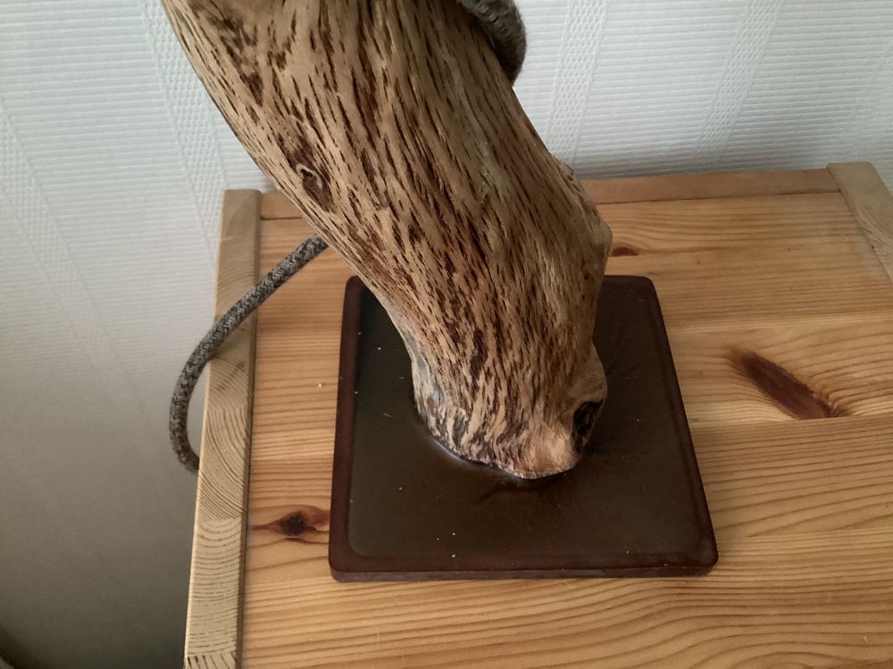 Lampe de cr&eacute;ateur neuve en ch&ecirc;ne Décoration