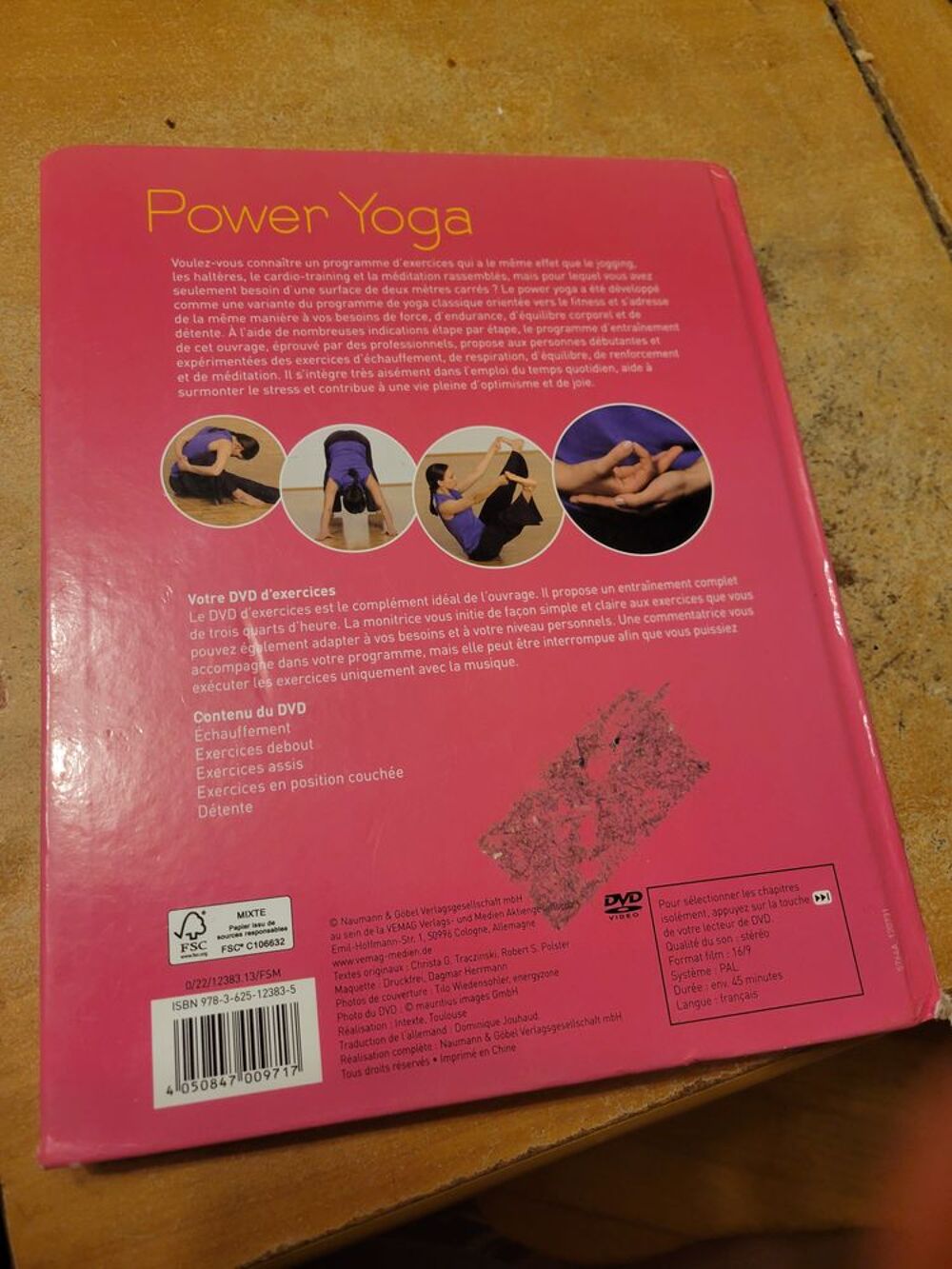 Livre yoga d'occasion power yoga avec 1 dvd d'exercices Livres et BD