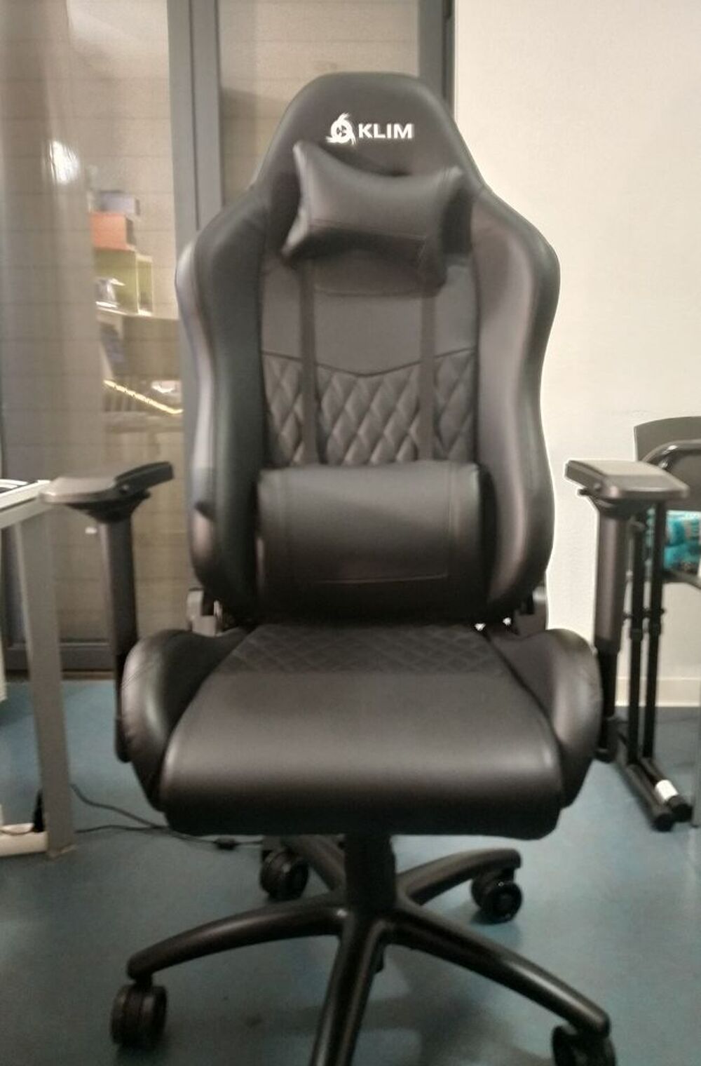 Chaise Gaming KLIM eSports + Simili Cuir et Mat&eacute;riau Premium Meubles