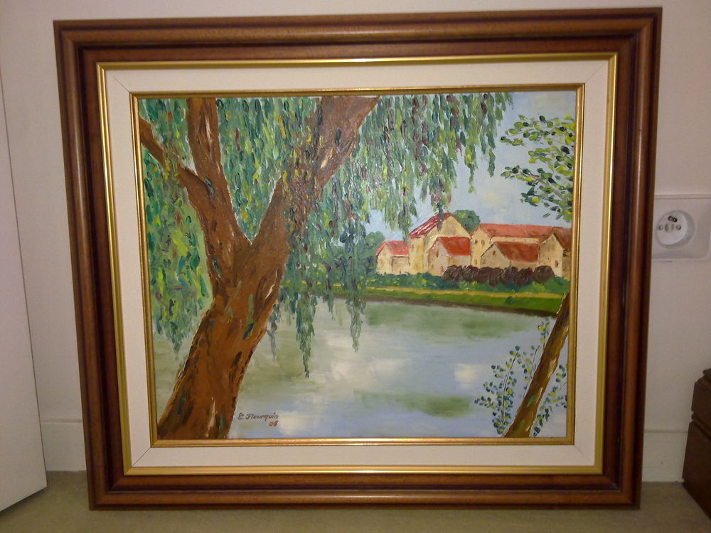 Tableau peinture huile C. Fleurquin Décoration