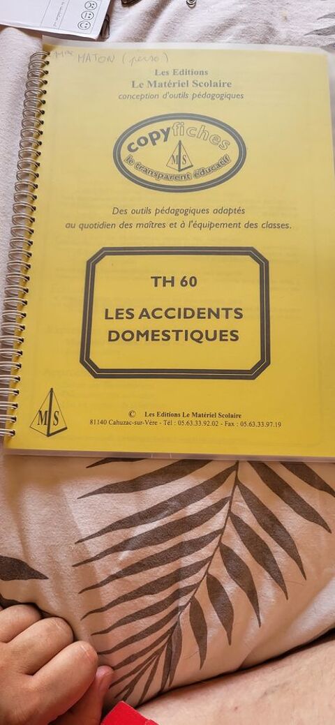 Fichier photocopiable copyfiches Les accidents domestiques m 15 Avesnes-sur-Helpe (59)