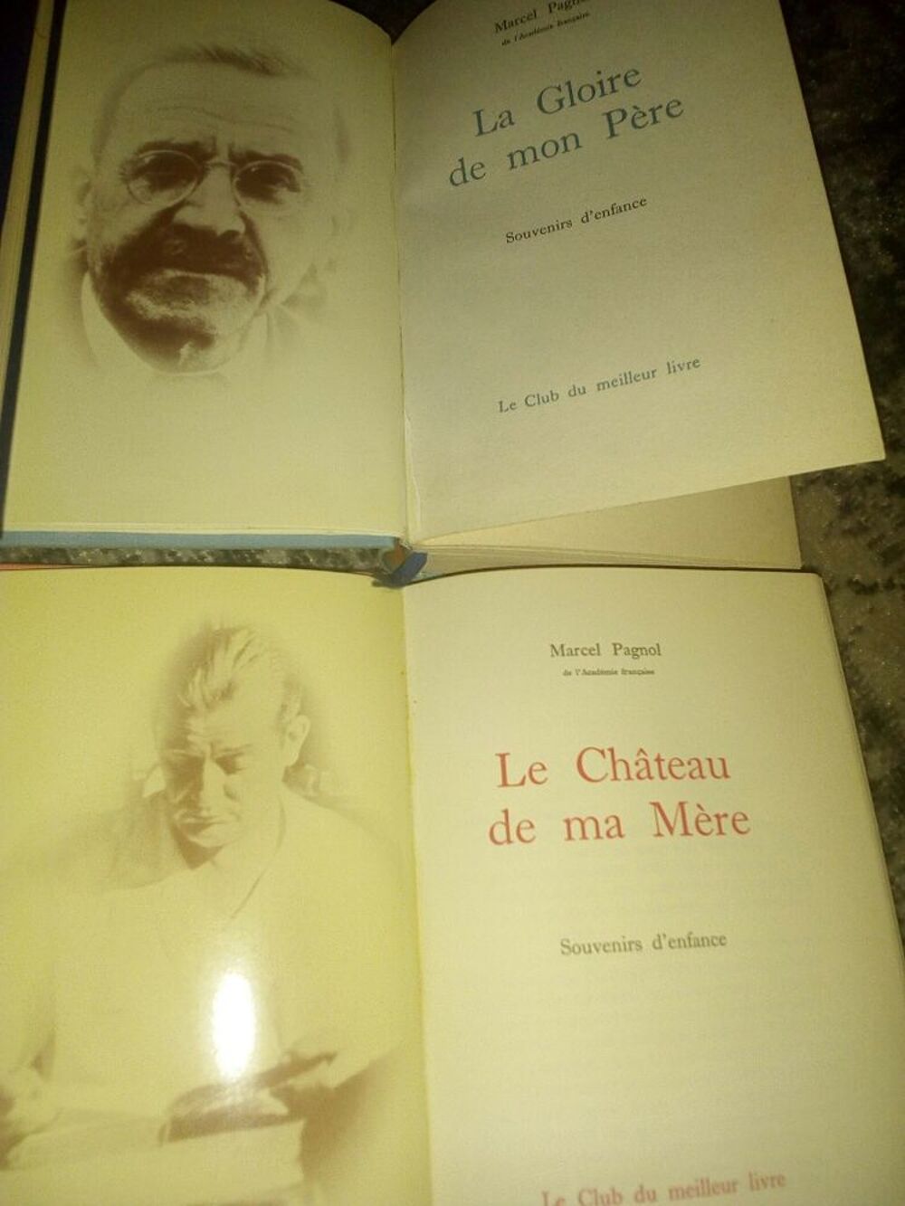 La Gloire de mon p&egrave;re Marcel Pagnol le ch&acirc;teau de ma m&egrave;re souvenir d'enfance l Livres et BD
