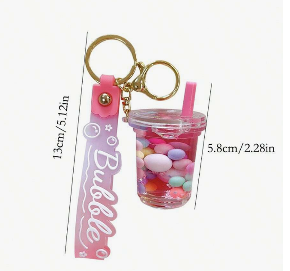 Porte-cl&eacute; Bubble th&eacute; tea japon manga kawaii anime mode d&eacute;co 