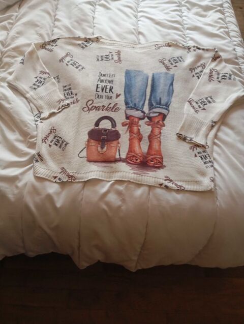 pull en maille dessin vintage 20 Paris 20 (75)