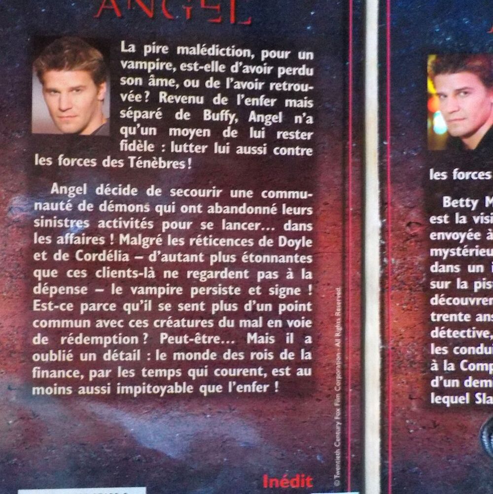 ANGEL N&deg;1 3 5 6 7 Ed. Fleuve Noir Livres et BD