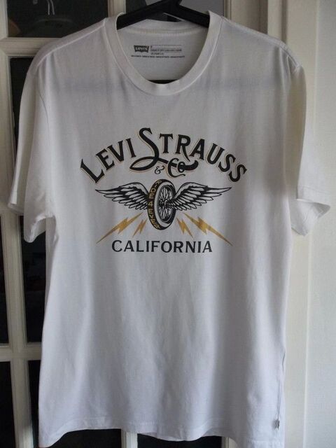 TEE-Shirt LEVI'S Blanc  Rider 4 Ever  12 Paris 1 (75)