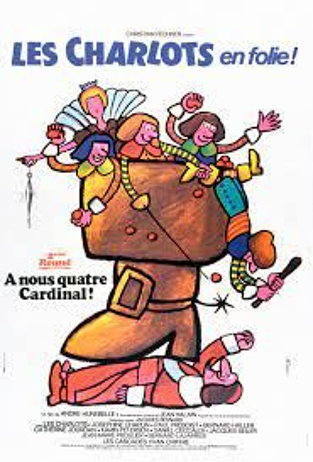 A NOUS QUATRE CARDINAL avec les charlots DVD et blu-ray