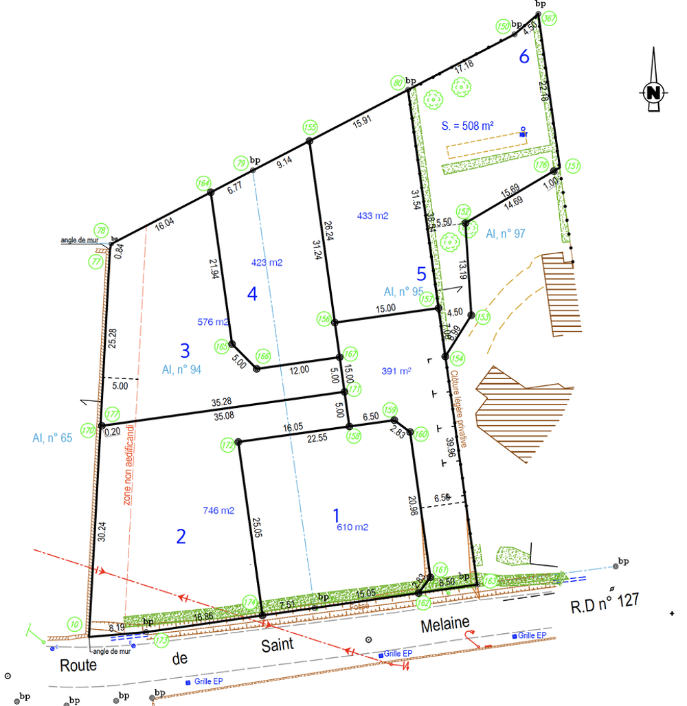 Vente Terrain 576 m� - Terrain viabilis� -  Particulier - Vauchr�tien Brissac-quinc�
