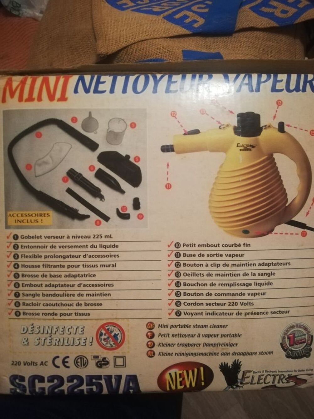 Mini nettoyeur vapeur Electroménager