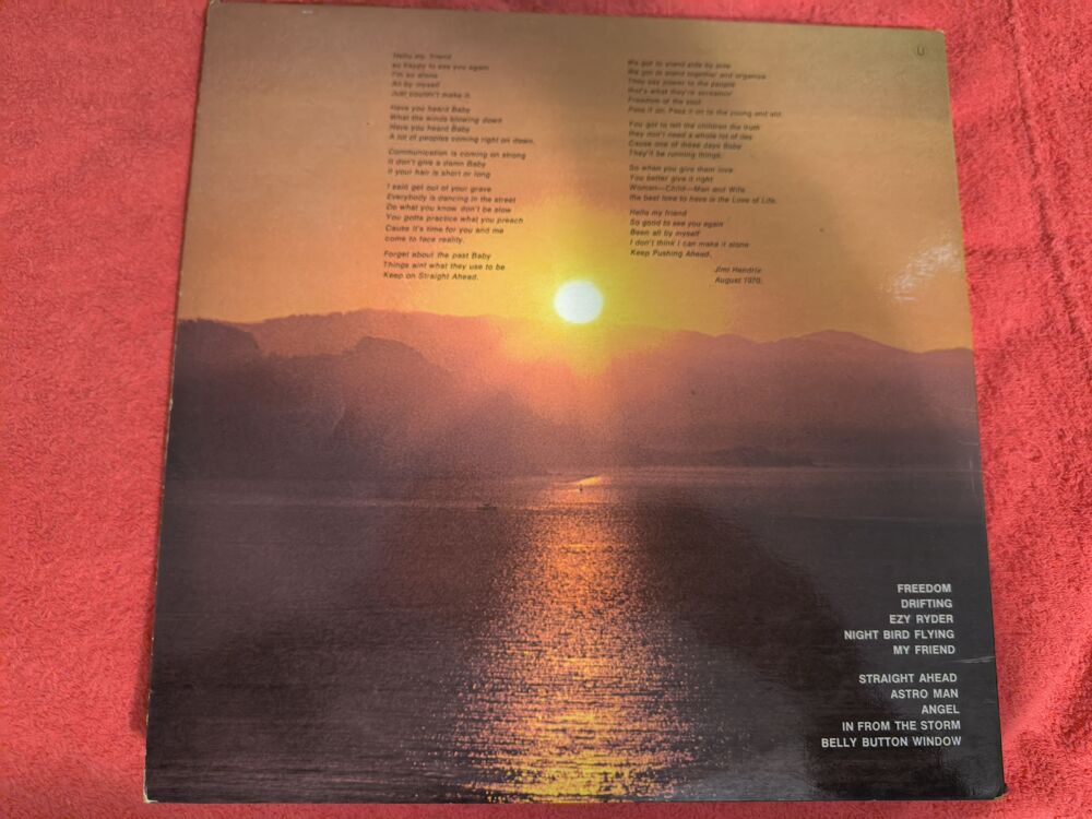 VINYLE JIMi HENDRIX LP 33T The CRY OF LOVE Barclay CD et vinyles