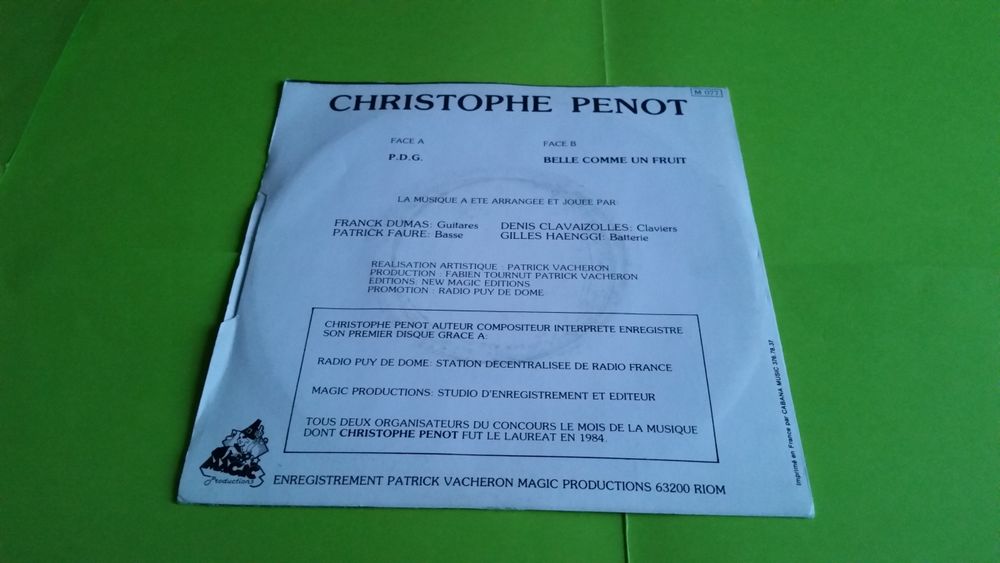 CHRISTOPHE PENOT CD et vinyles