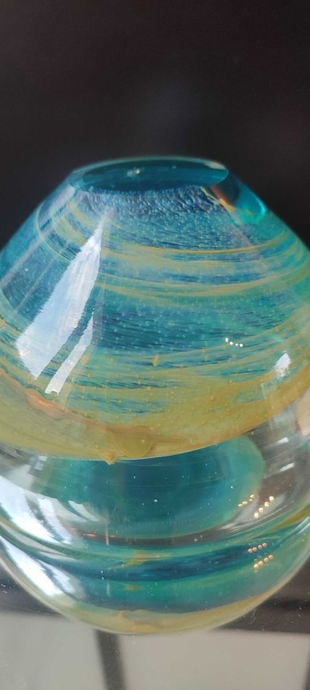 Bol Mdina Glass Artisanat d'art de Malte. 