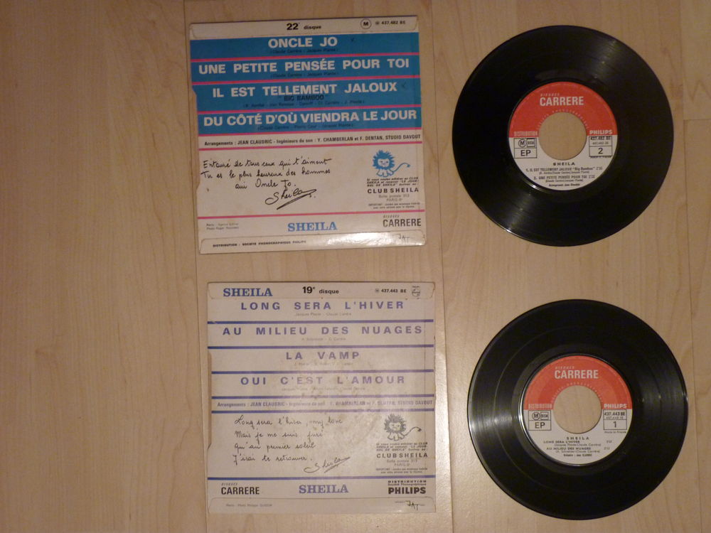Disques vinyl 45 tours Sheila CD et vinyles
