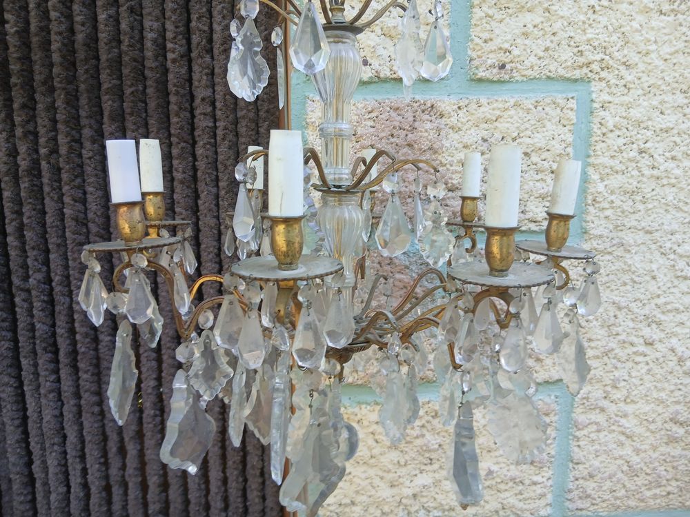 Lustre &agrave; pampilles Décoration