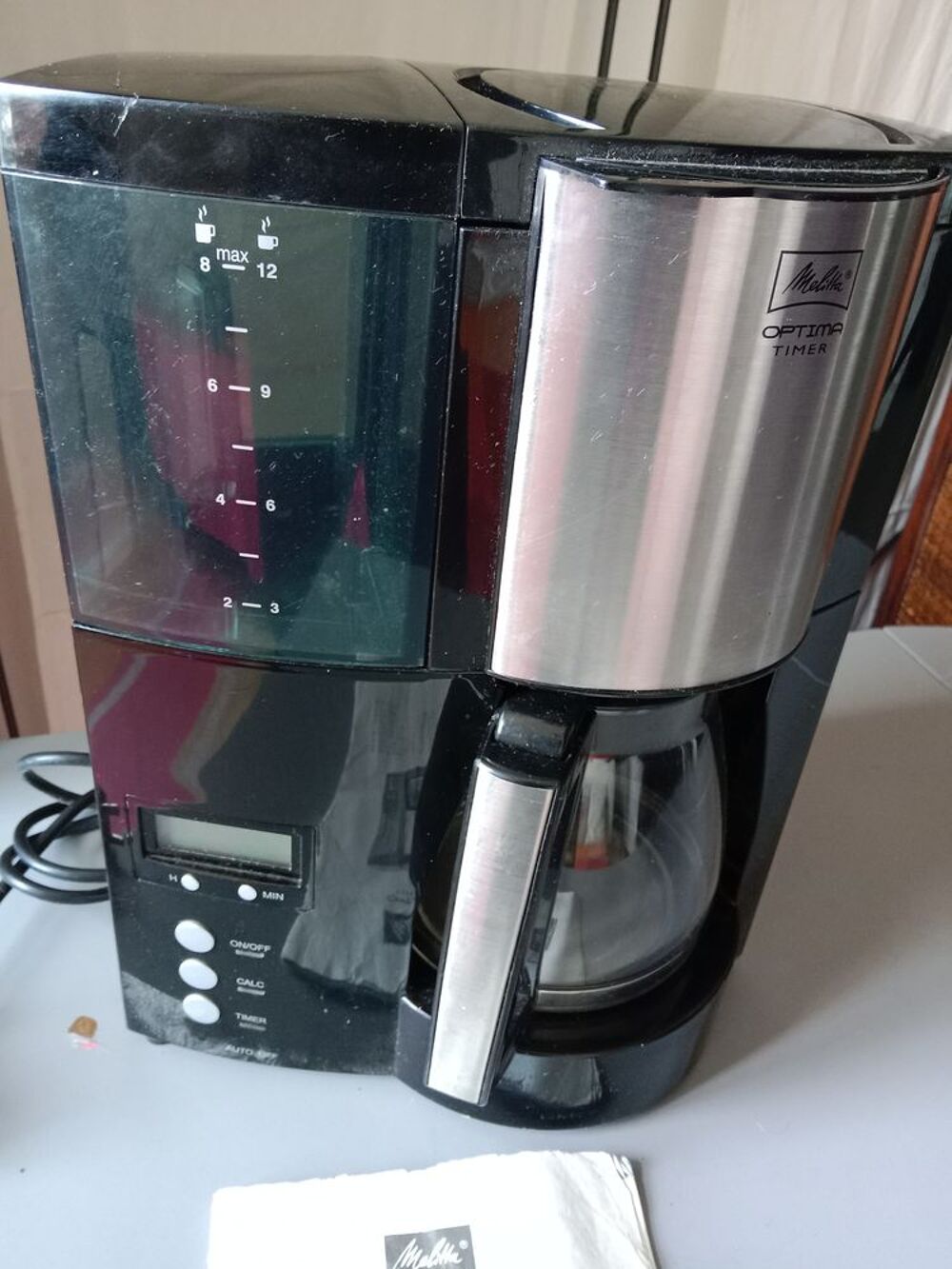 cafeti&egrave;re Filtre programmable Melitta Optima Timer noire Electroménager