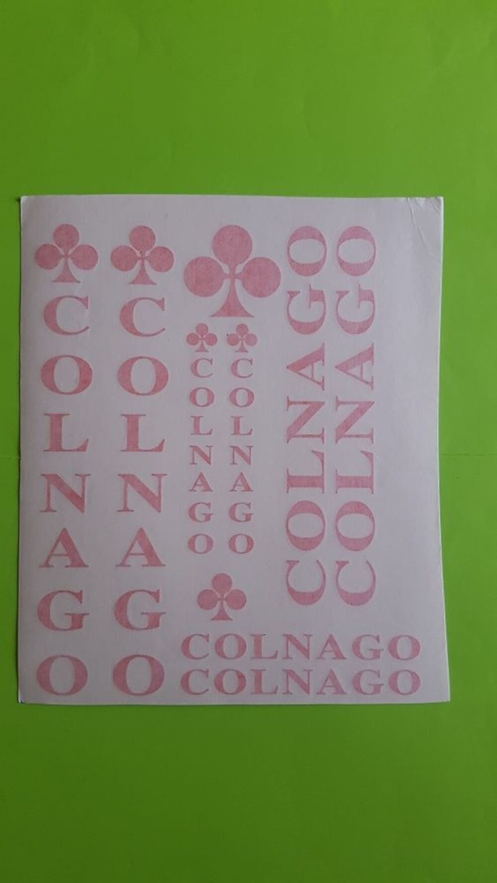 LES AUTOCOLLANTS COLNAGO Vélos