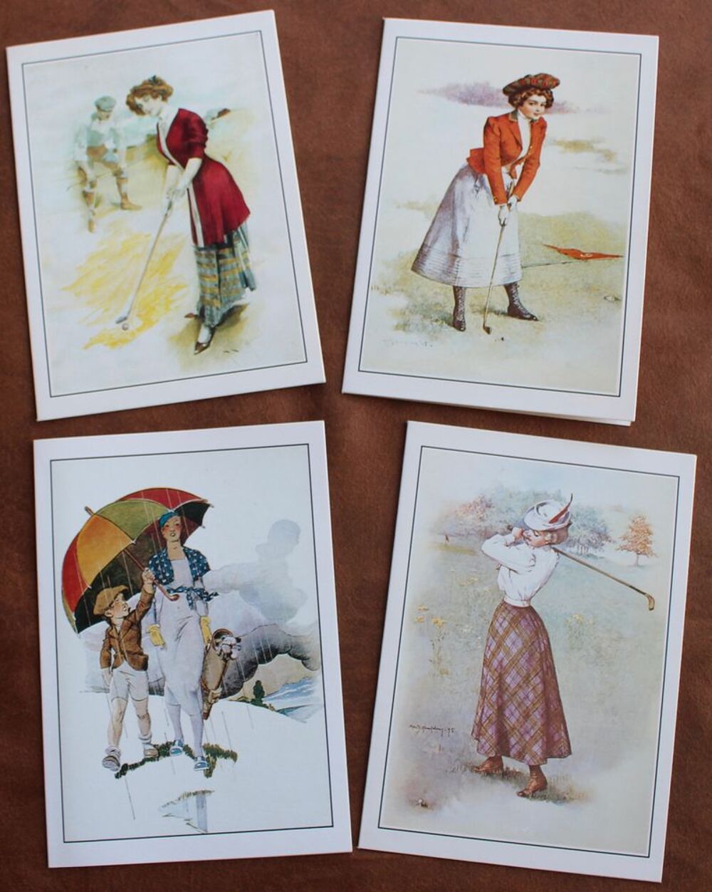 GOLF : CARTES VINTAGE . 