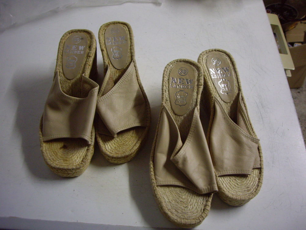 Diverses Mules-espadrilles talon compens&eacute; pt39 Chaussures