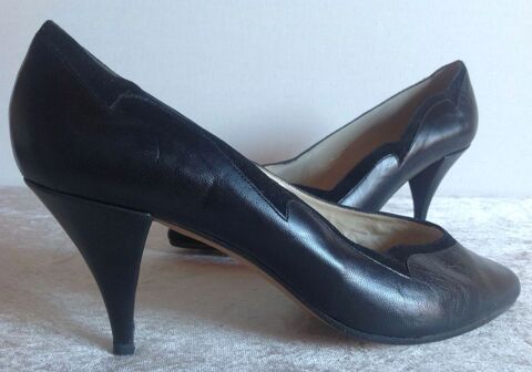 ESCARPINS CUIR LISER� VELOURS VIA ROMA TAILLE 39 Envoi Possi 39 Tr�gunc (29)