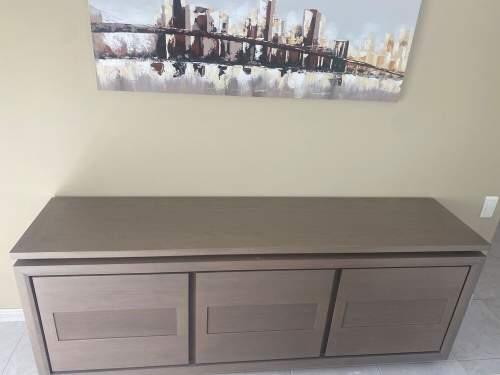 Buffet en bois gris moderne Meubles