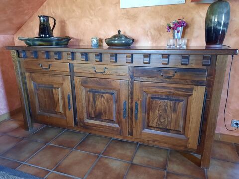 Buffet de salle  manger en orme massif 400 Maransin (33)