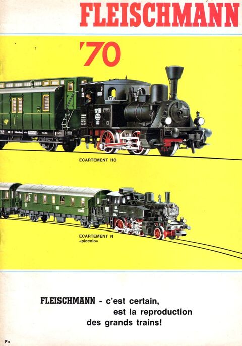 Catalogue Fleischmann '70 - HO - N... - avec tarifs - France 9 Argenteuil (95)