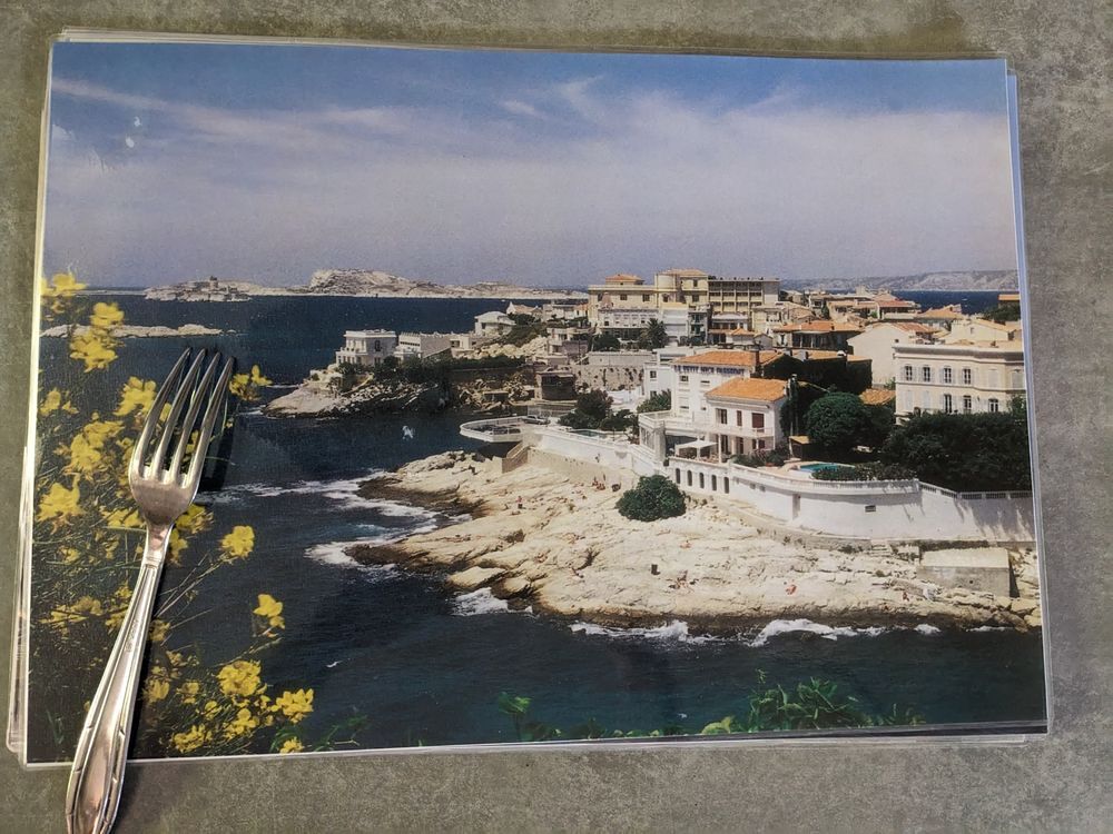 Set de table photo d'art MARSEILLE 300 X 425 mm plastifi&eacute; su Cuisine