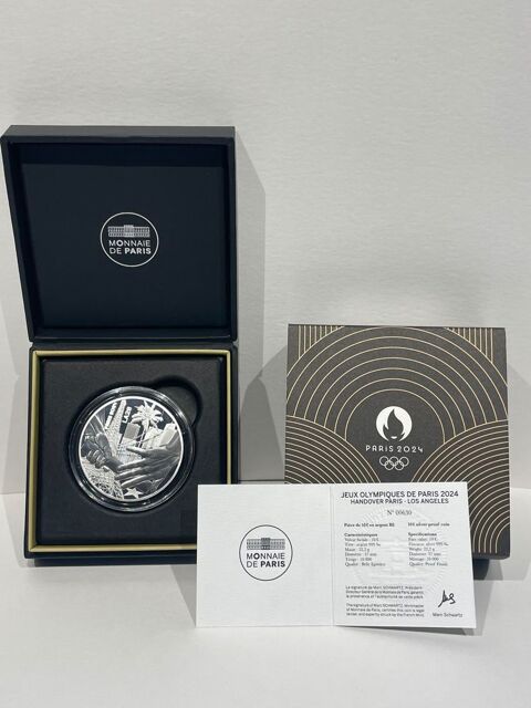 10� Argent Paris-Los Angeles BE Mill�sime 2024 Coffret JO 200 Dourdan (91)