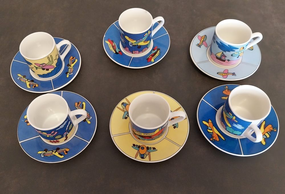 "arts de la table" 6 tasses &agrave; caf&eacute; Décoration