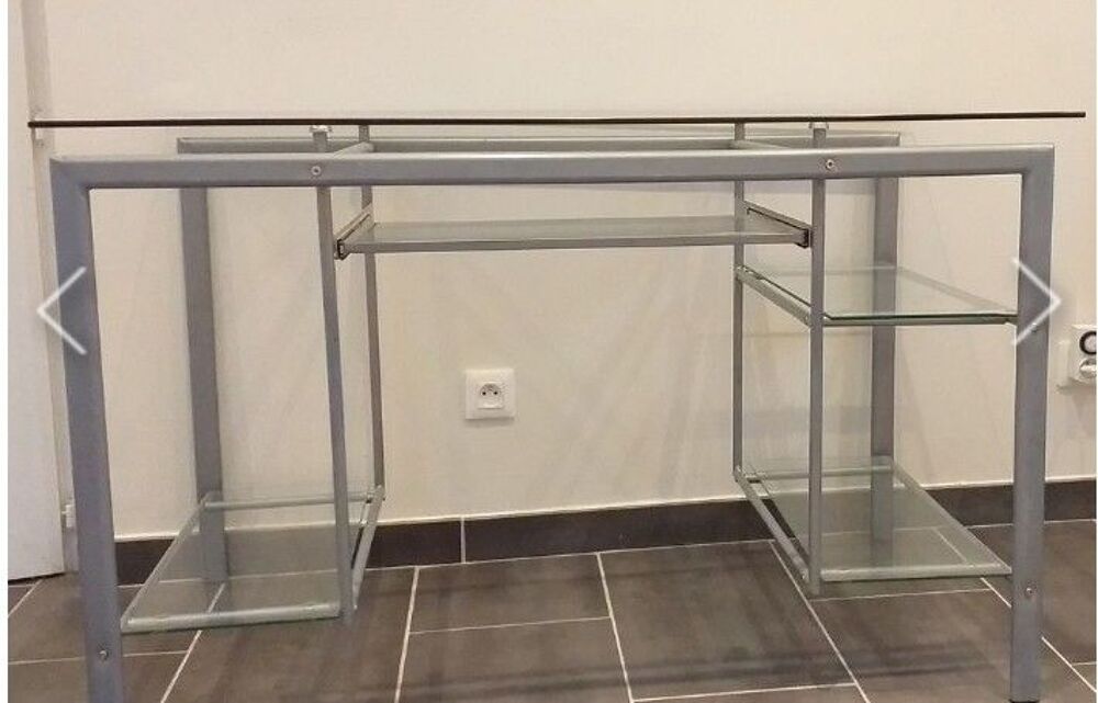 Bureau verre et metal but Meubles