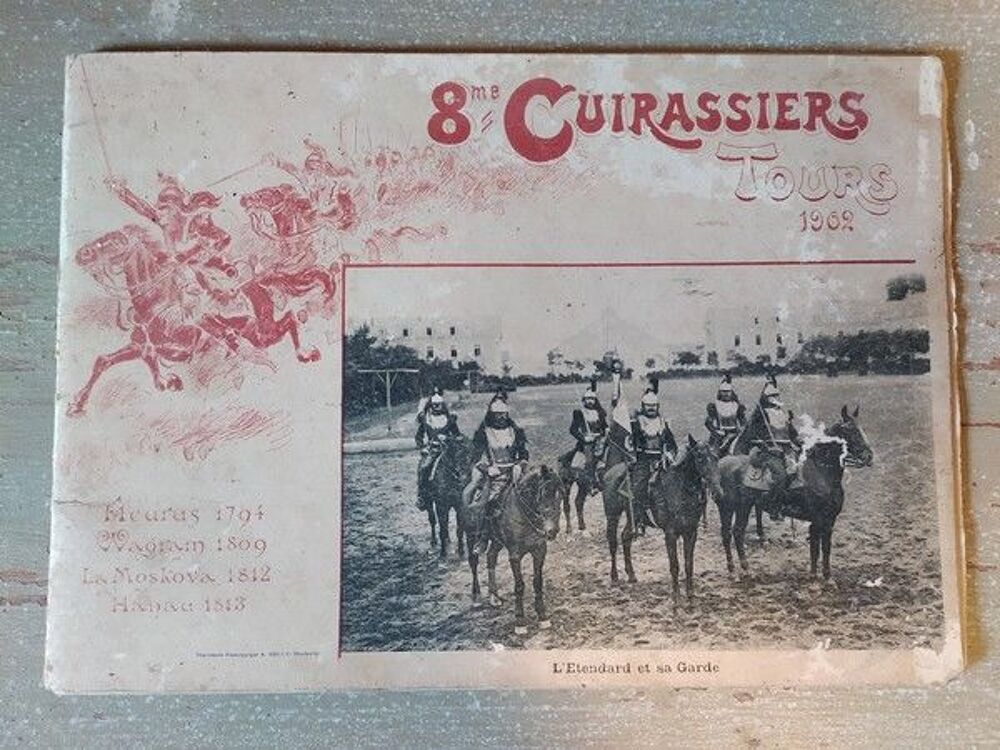 Album Photographies 8&egrave;me Cuirassiers Tours 1902 / Cavalerie 