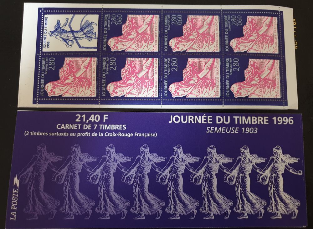 JOURNEE DU TIMBRE BC2992A de 1996 75% de la faciale 