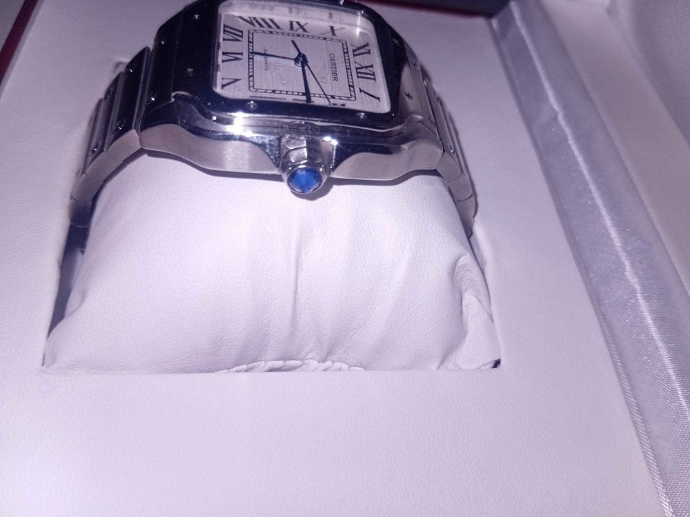 Montre Cartier Santos automatique €" Grand mod&egrave;le Bijoux et montres