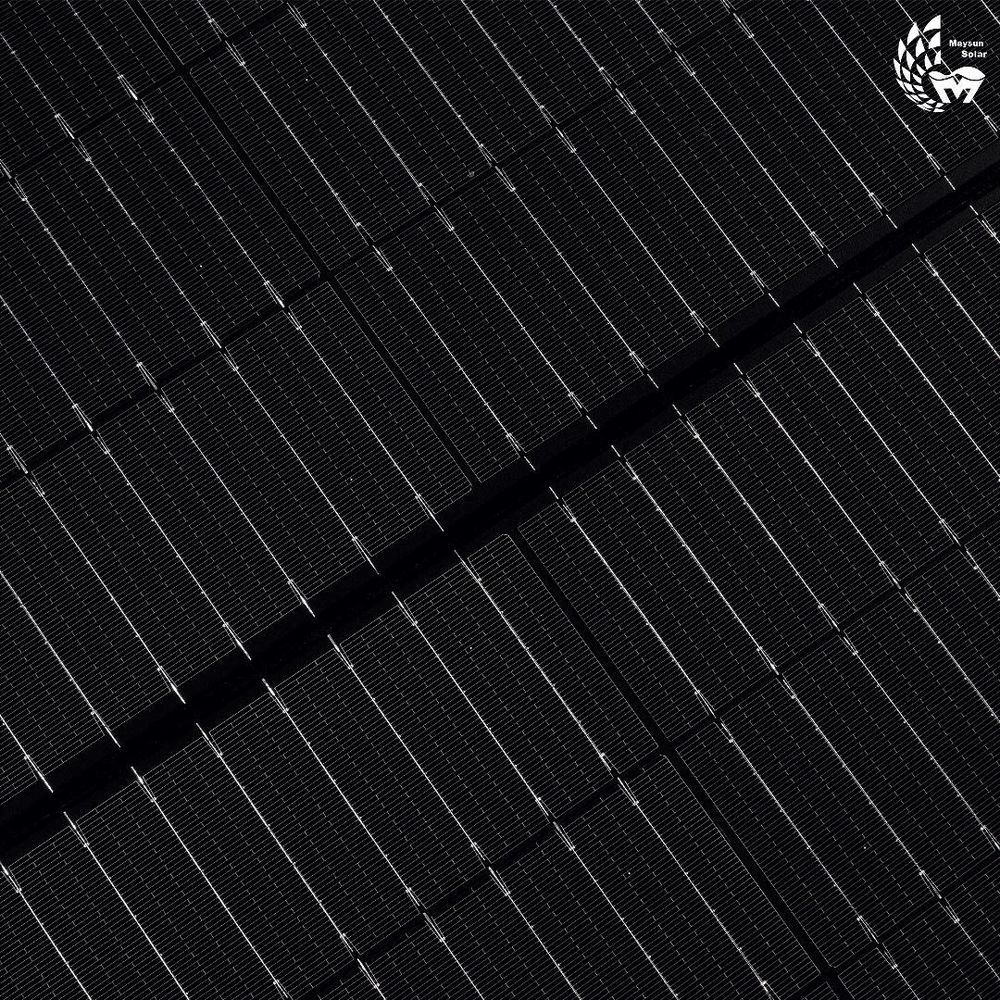 Panneau solaire bifacial noir TwiSun 410W de Maysun Solar Jardin