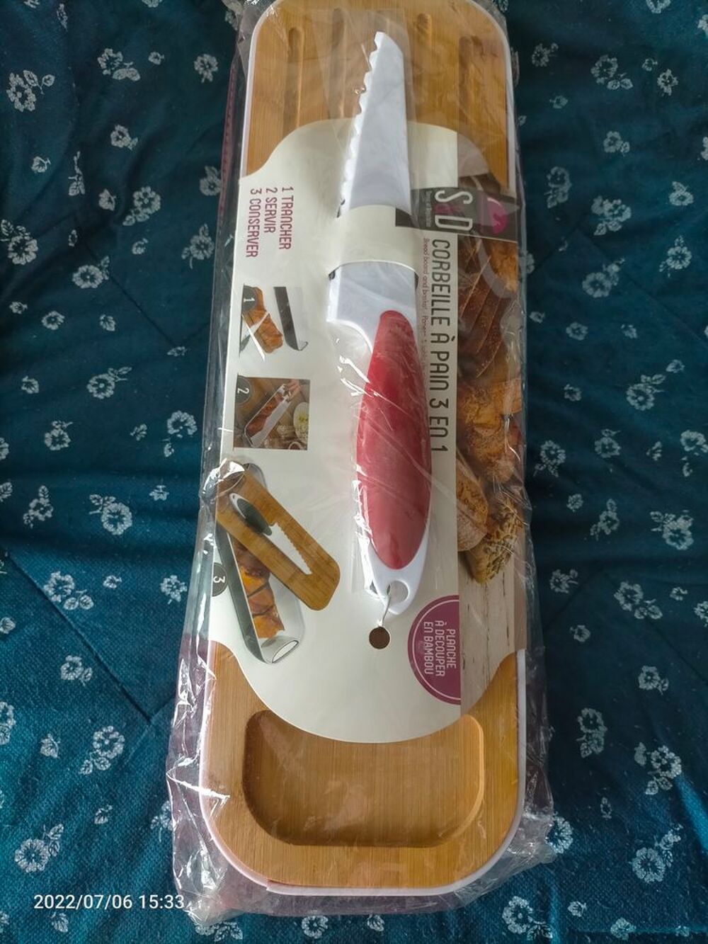 Offre corbeille pour pain long 3 en 1 Cuisine