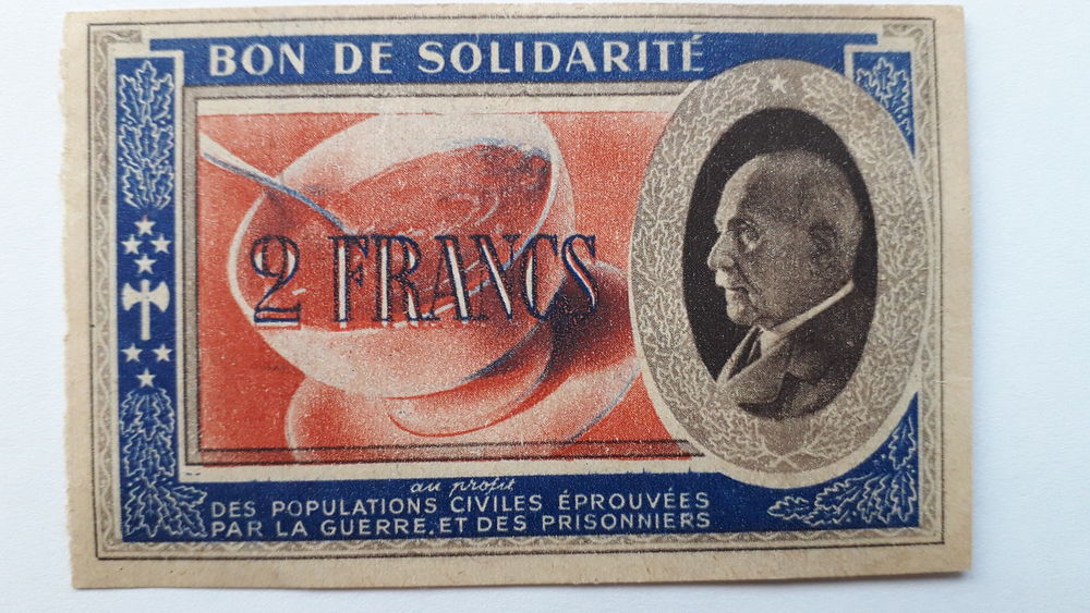 Bon de solidarit&eacute; 1941
