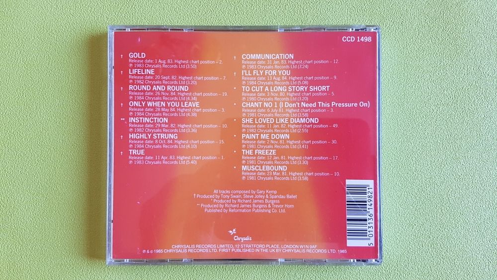 SPANDAU BALLET CD et vinyles
