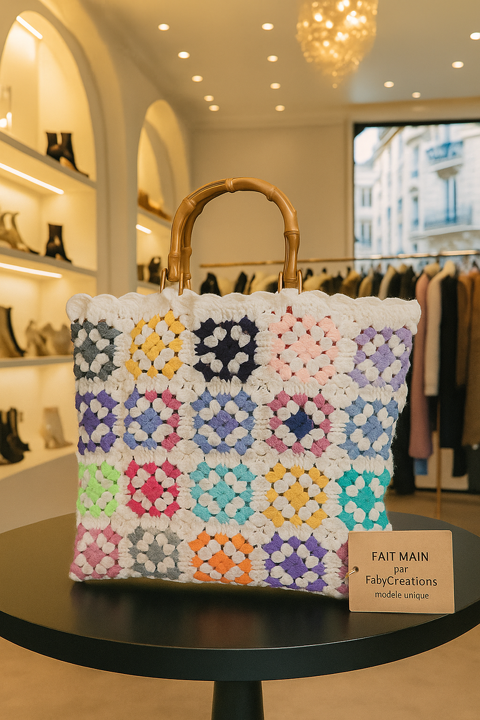 sac granny fait main au crochet 40 Bouzonville (57)