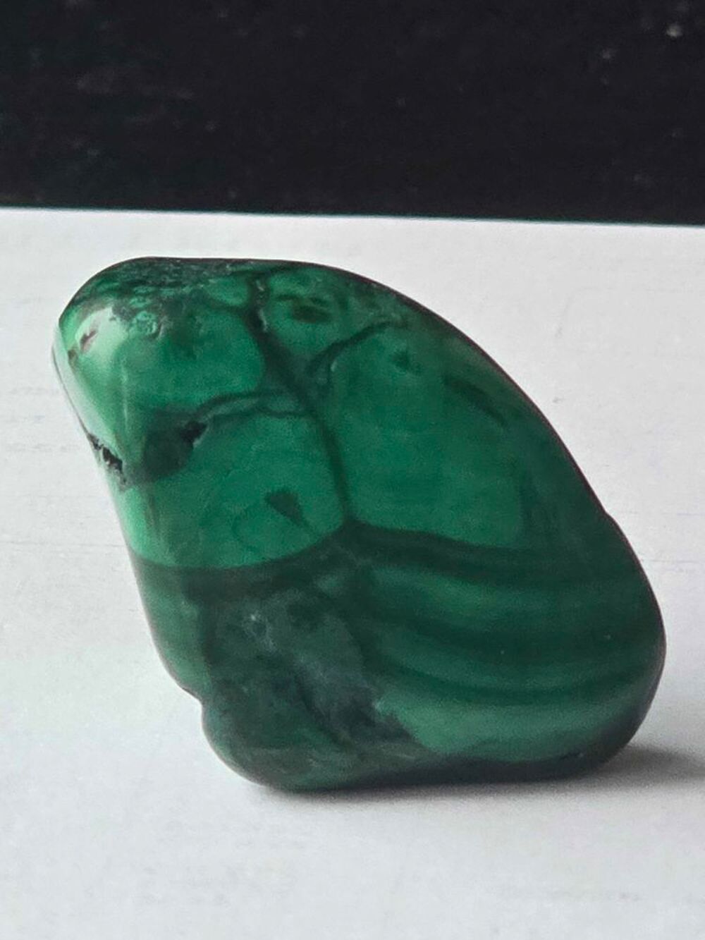 Pierre Malachite Naturelle Polie 53g Katanga RDC-Min&eacute;ral de Collection 