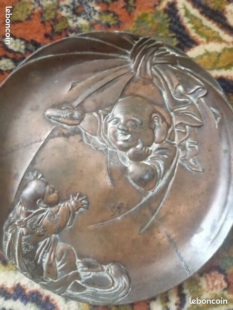 petite soucoupe japonaise japon boudha bronze japonais asie Sarzeau (56)