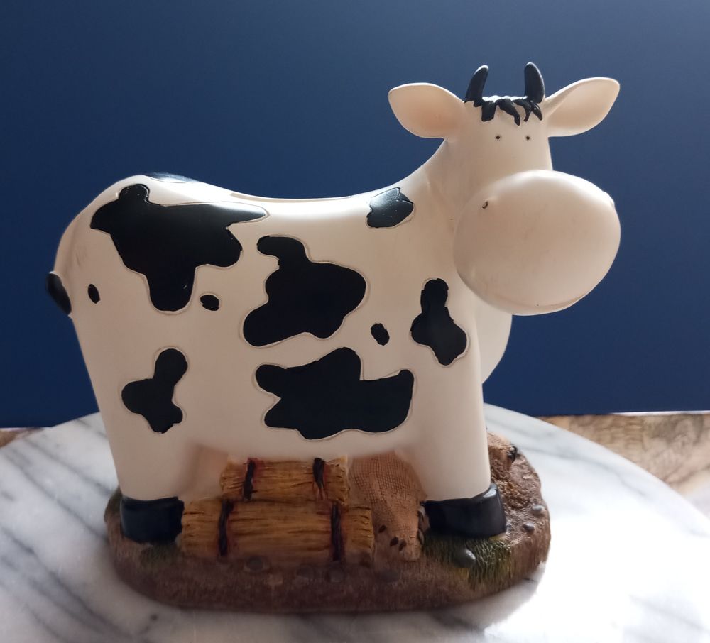 tirelire vache bibelot c&eacute;ramique Décoration