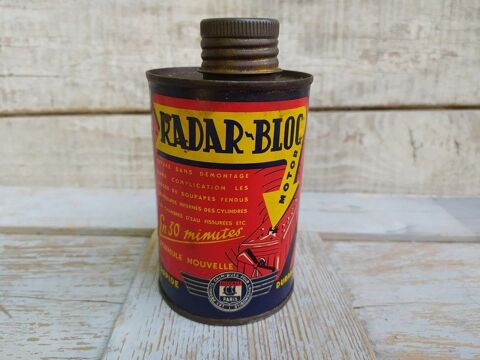Ancien Bidon Publicit� Automobile Radar Bloc Motor  39 Loches (37)