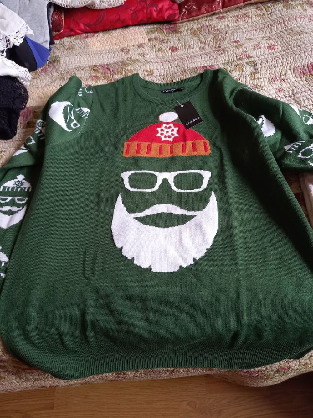 pull noel vert Vêtements