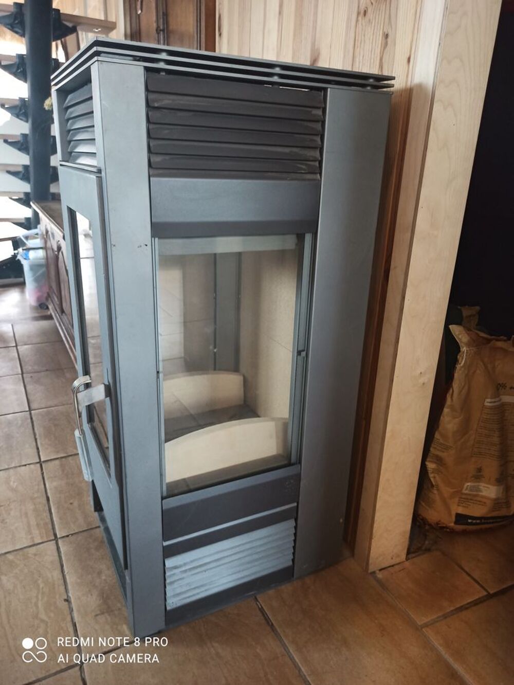 ou Saisir 1 POELE &agrave; BOIS 3 VITRES HAAS &amp; SOHN Décoration