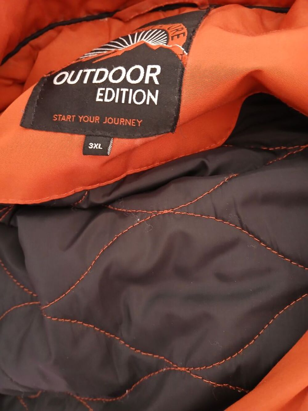 Parka orange homme Vêtements