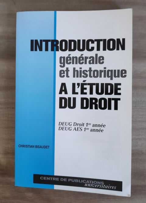 Livre   Introduction  l'tude du droit  8 Angers (49)